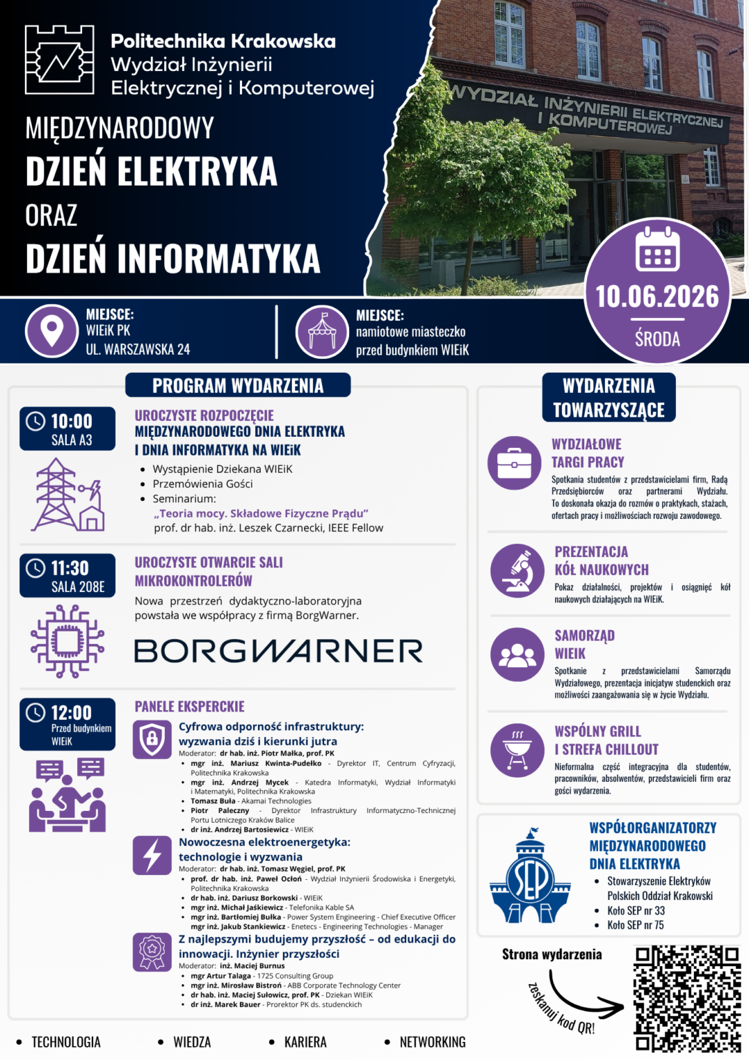10 czerwca 2026r. - Międzynarodowy Dzień Elektryka